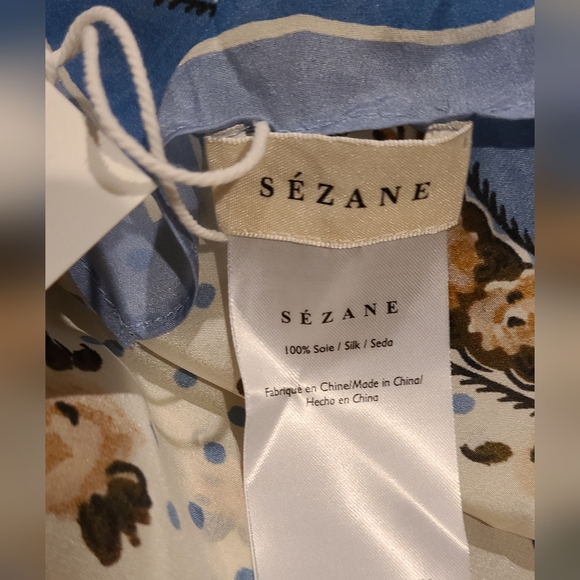 Sezane Silk Scarf - Picture 2 of 4